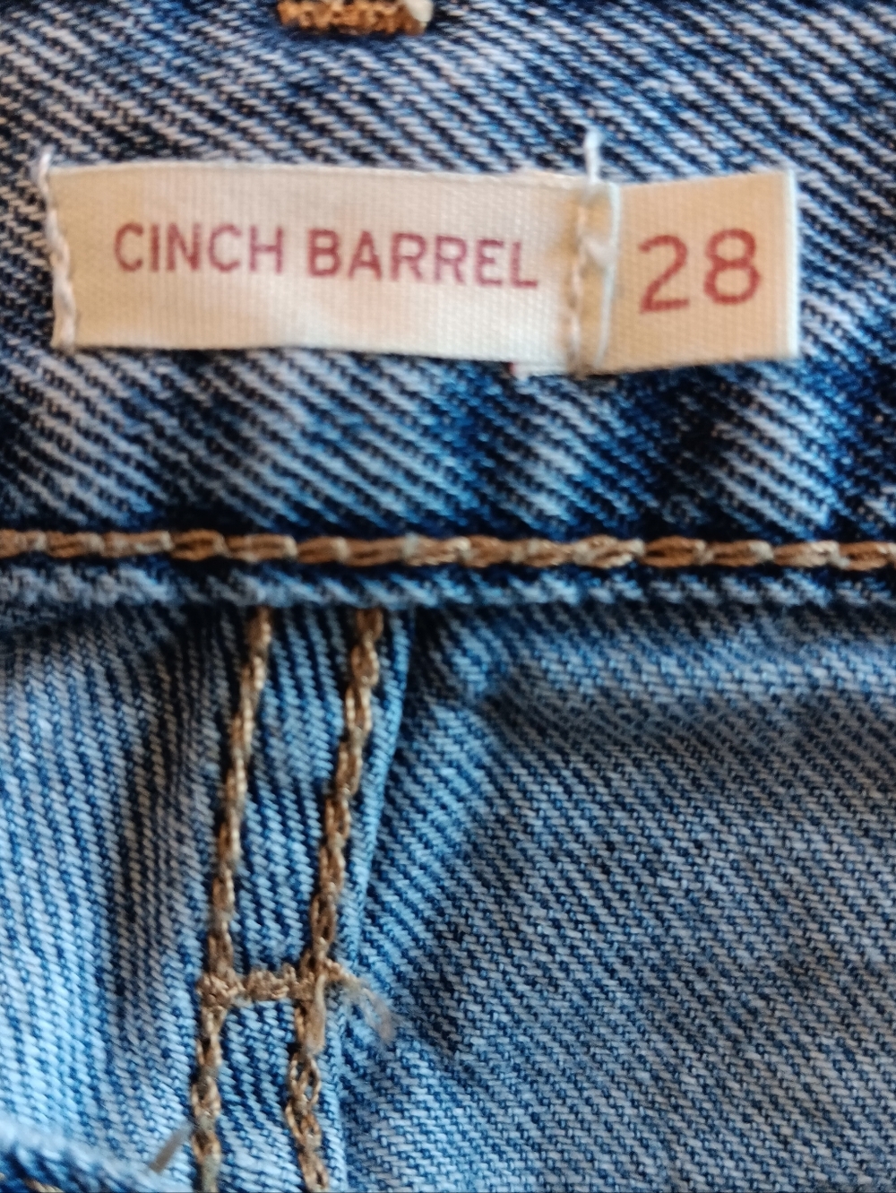 Levi's Cinch Barrel Jeans Med/light-wash High-rise Super Soft 28W 32L Comfy 90s - Picture 8 of 11